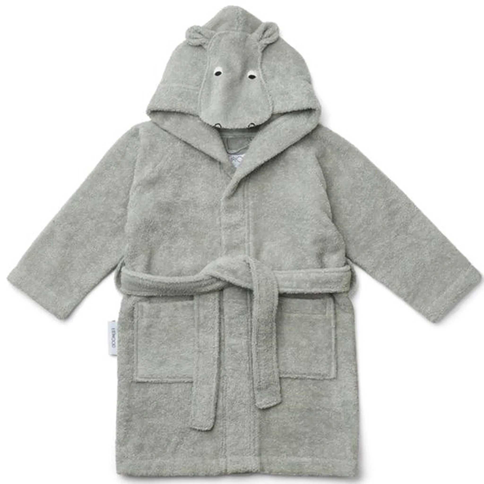 Liewood Lily Bathrobe Hippo Dove Blue Chill Look