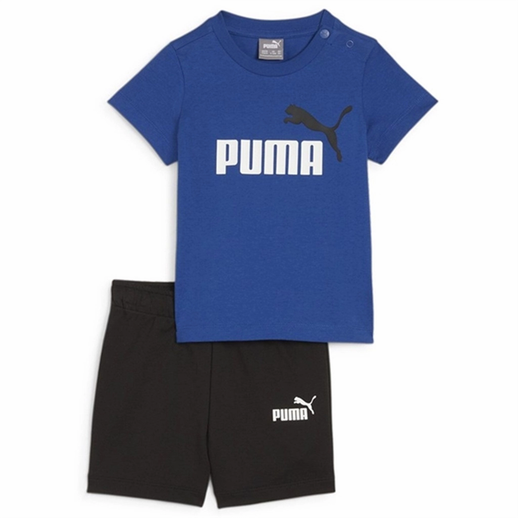 Odor Resistant Coating Puma Minicats T-Shirt And Shorts Set Blue