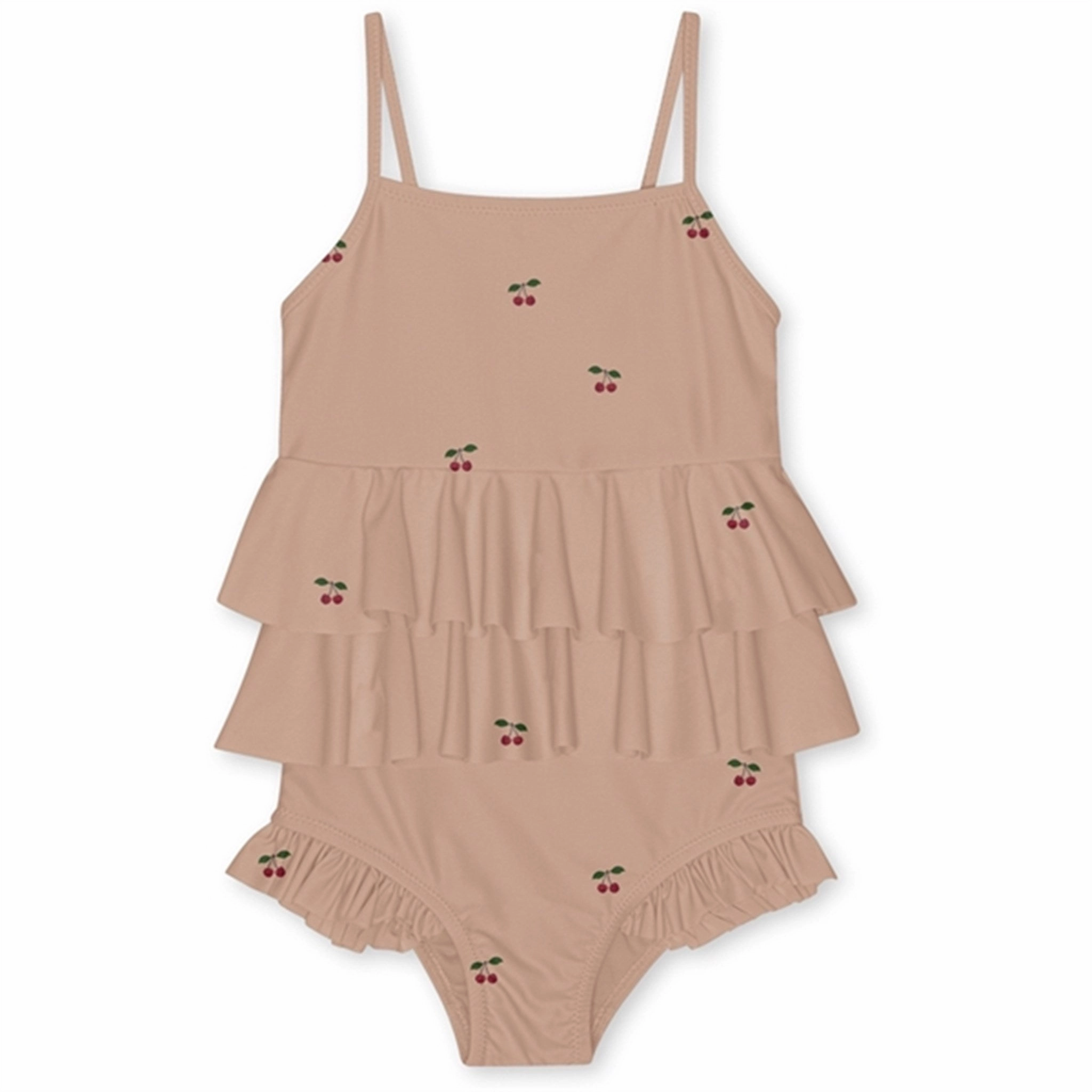 Body Positive Konges Sl?jd Cherry Blush Manuca Frill Swimsuit