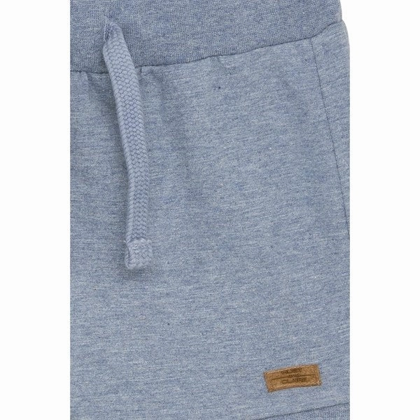 Hust & Claire Baby Blue Fog Melange Huxie Shorts mid-rise Easy Movement