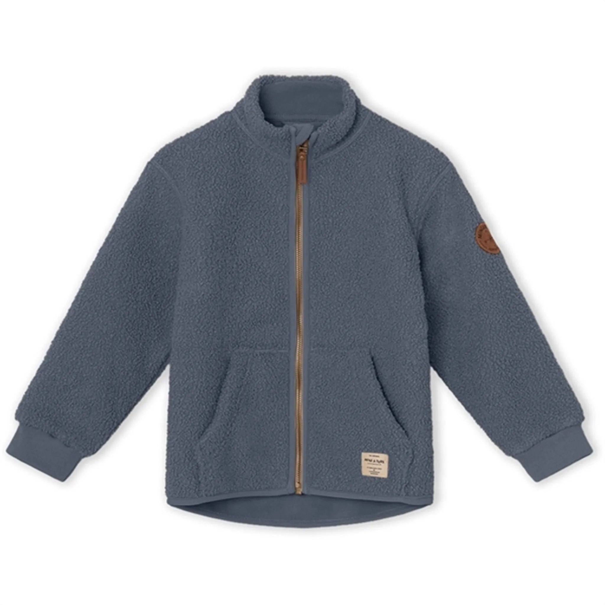 MINI A TURE Saleh Teddy Fleece Jacket Ombre Blue Low Profile