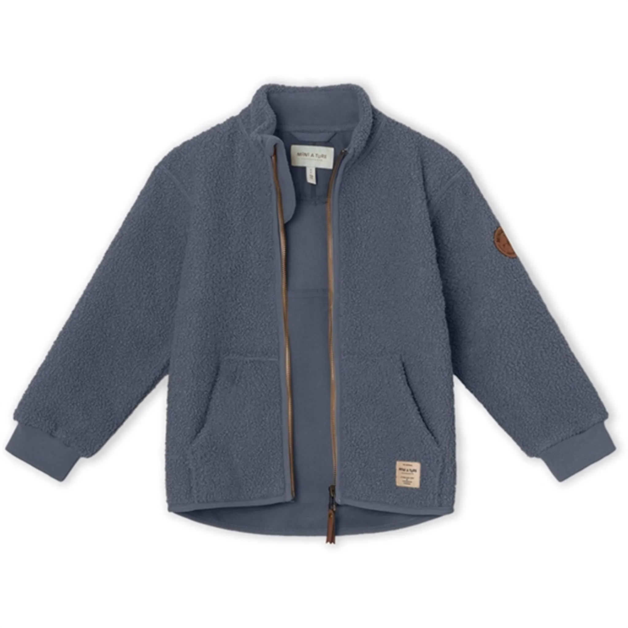 Layer System Layer Essential MINI A TURE Saleh Teddy Fleece Jacket Ombre Blue