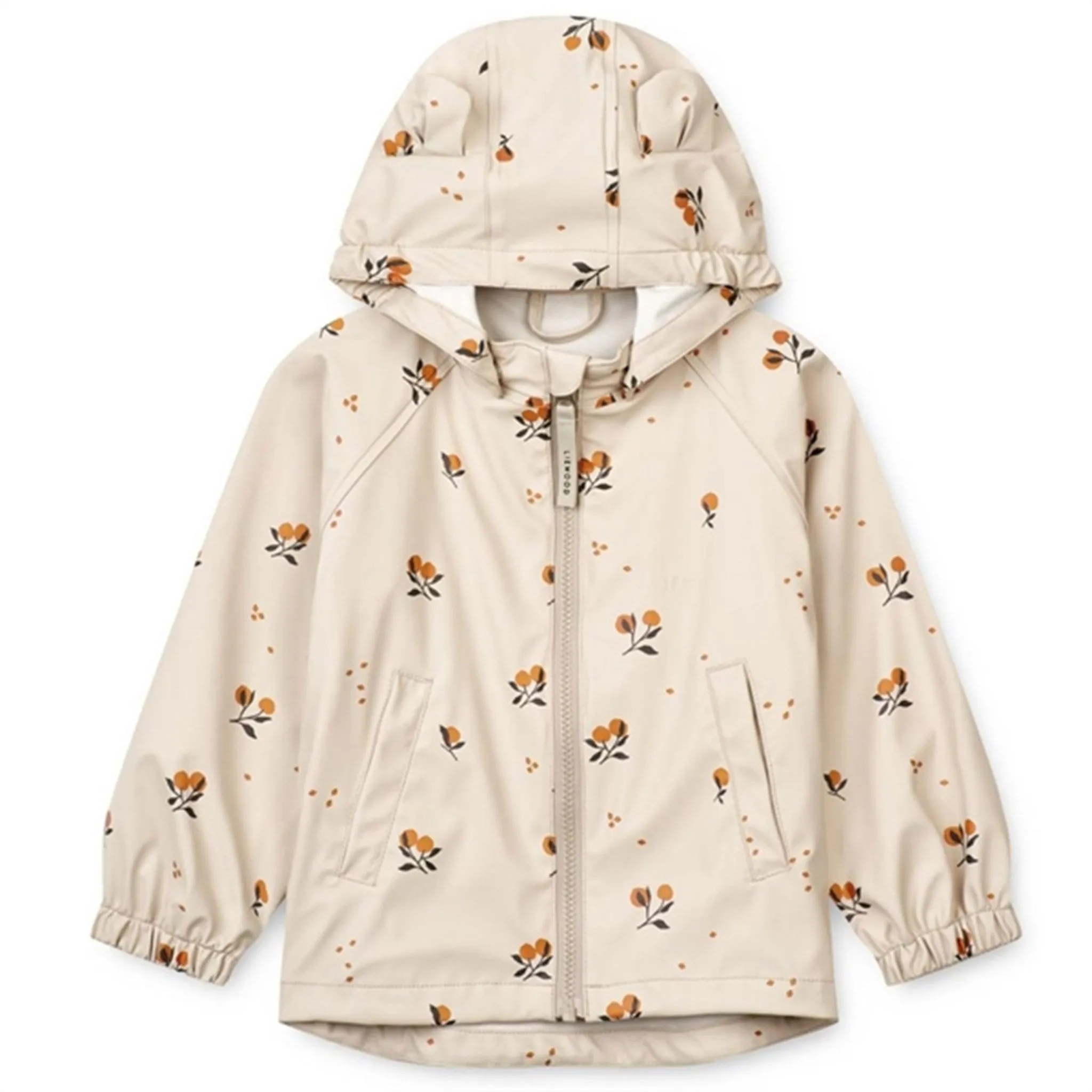 Liewood Melodi Printed Rainwear Set Peach / Sandy City Trek