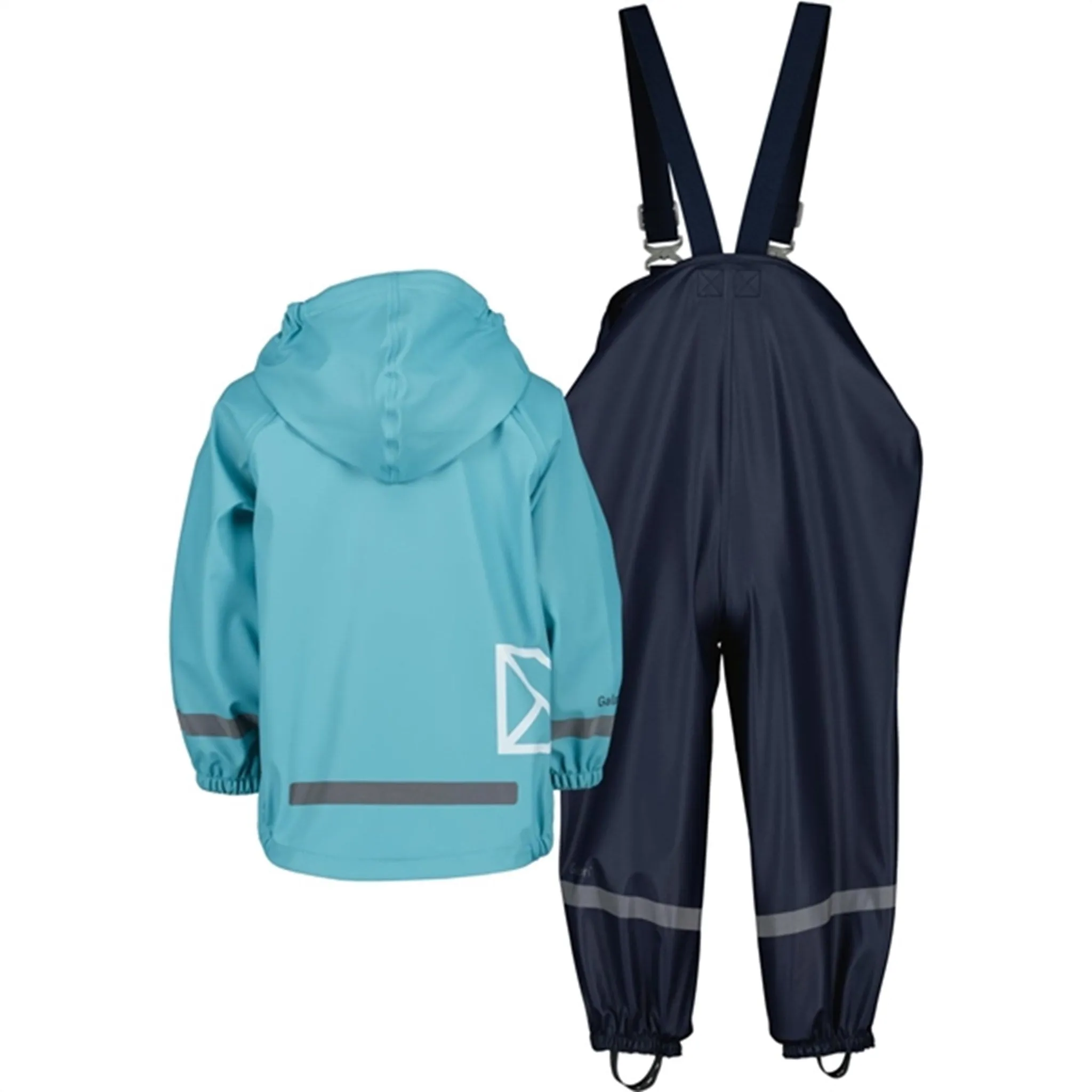 Didriksons Slaskeman Blue Wash Rain Set Storm Runner Jacket Windproof Jacket