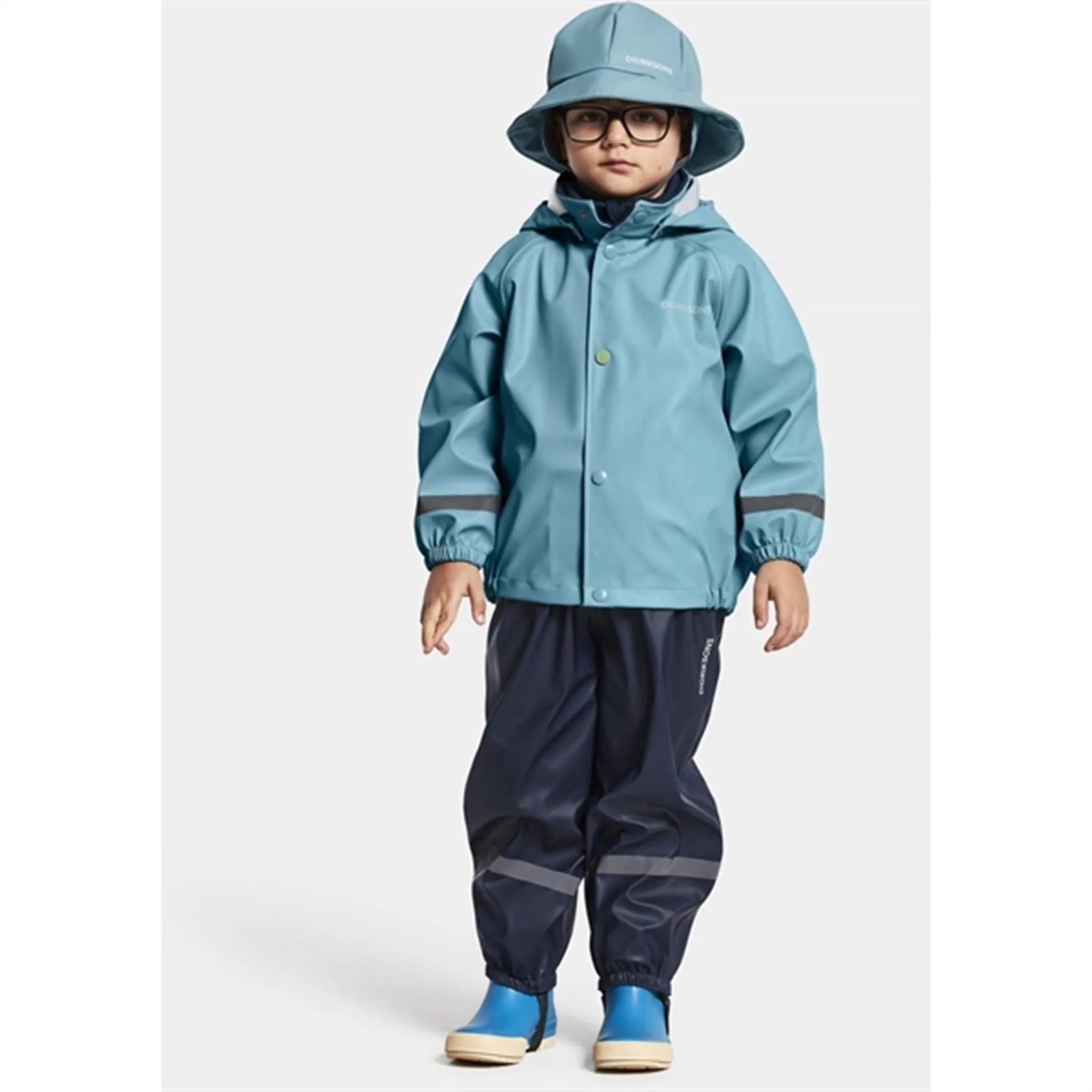 Didriksons Slaskeman Blue Wash Rain Set City Wear