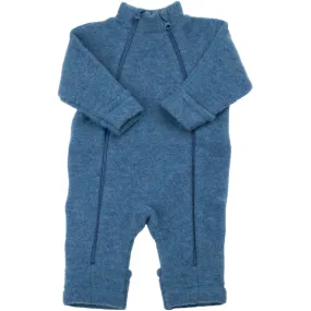 Joha Wool Blue Jumpsuit 2in1 Snap-Closure