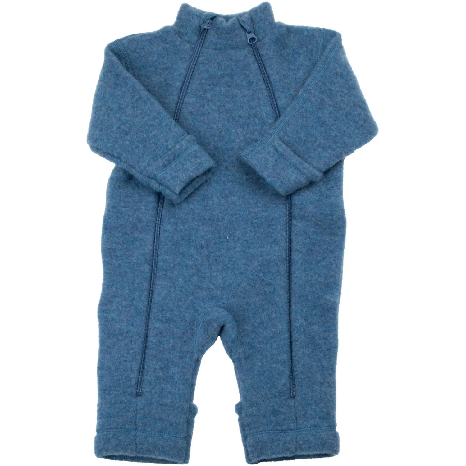 Joha Wool Blue Jumpsuit 2in1 Snap-Closure