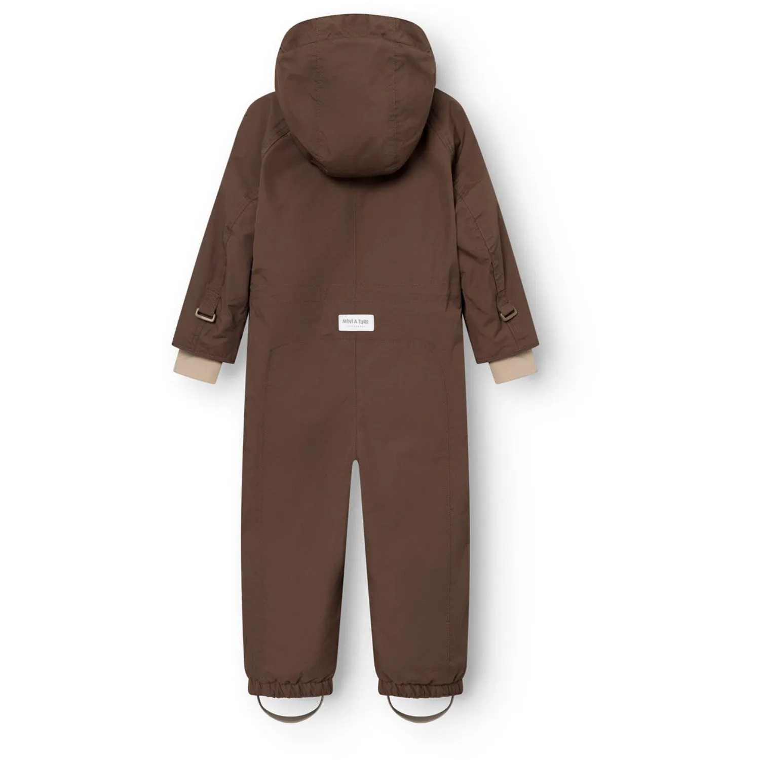 Mini A ture Chestnut Brown Matwanni Fleece Lined Snowsuit. GRS Trendy loose-fit shirt