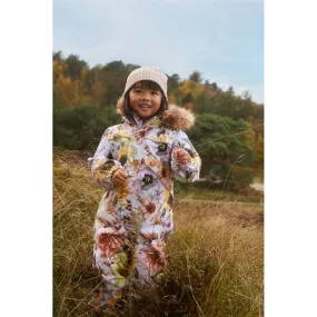 Day-to-evening wear Molo Retro Flowers Polaris Fur Junior Snowsuit