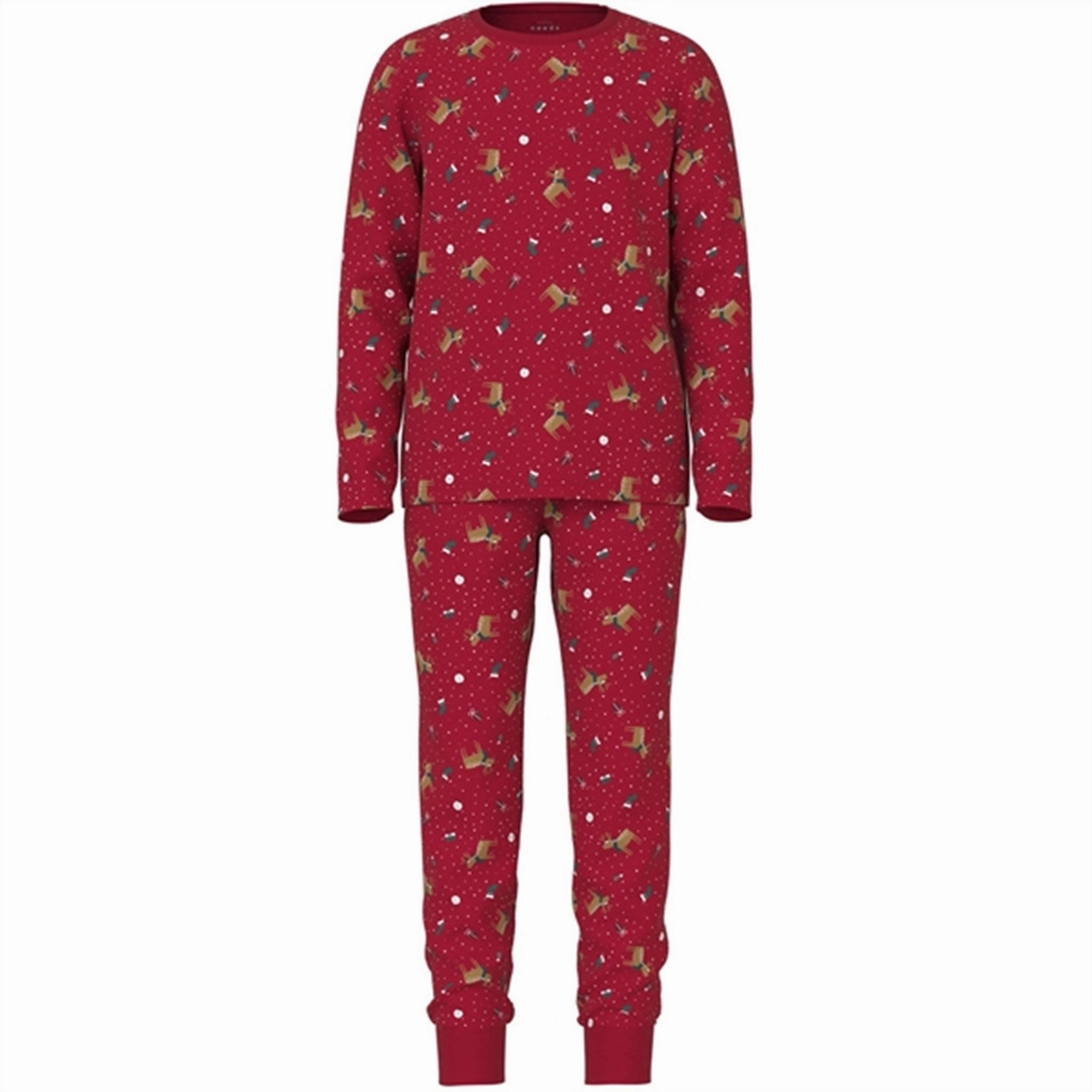 ChafeResistant Fabric Name it Jester Red Vismas Pajamas