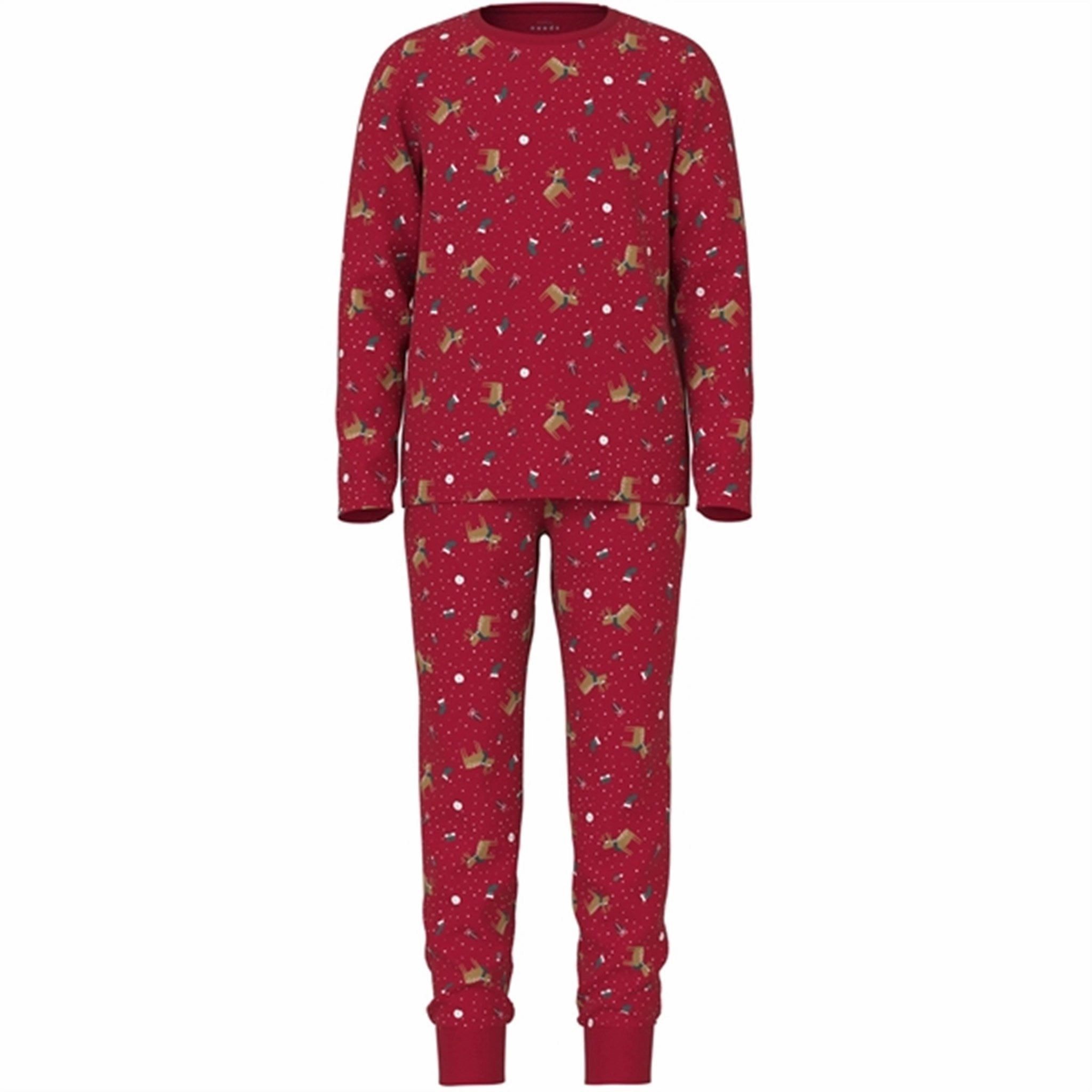 Layered Neckline Name it Jester Red Vismas Pajamas