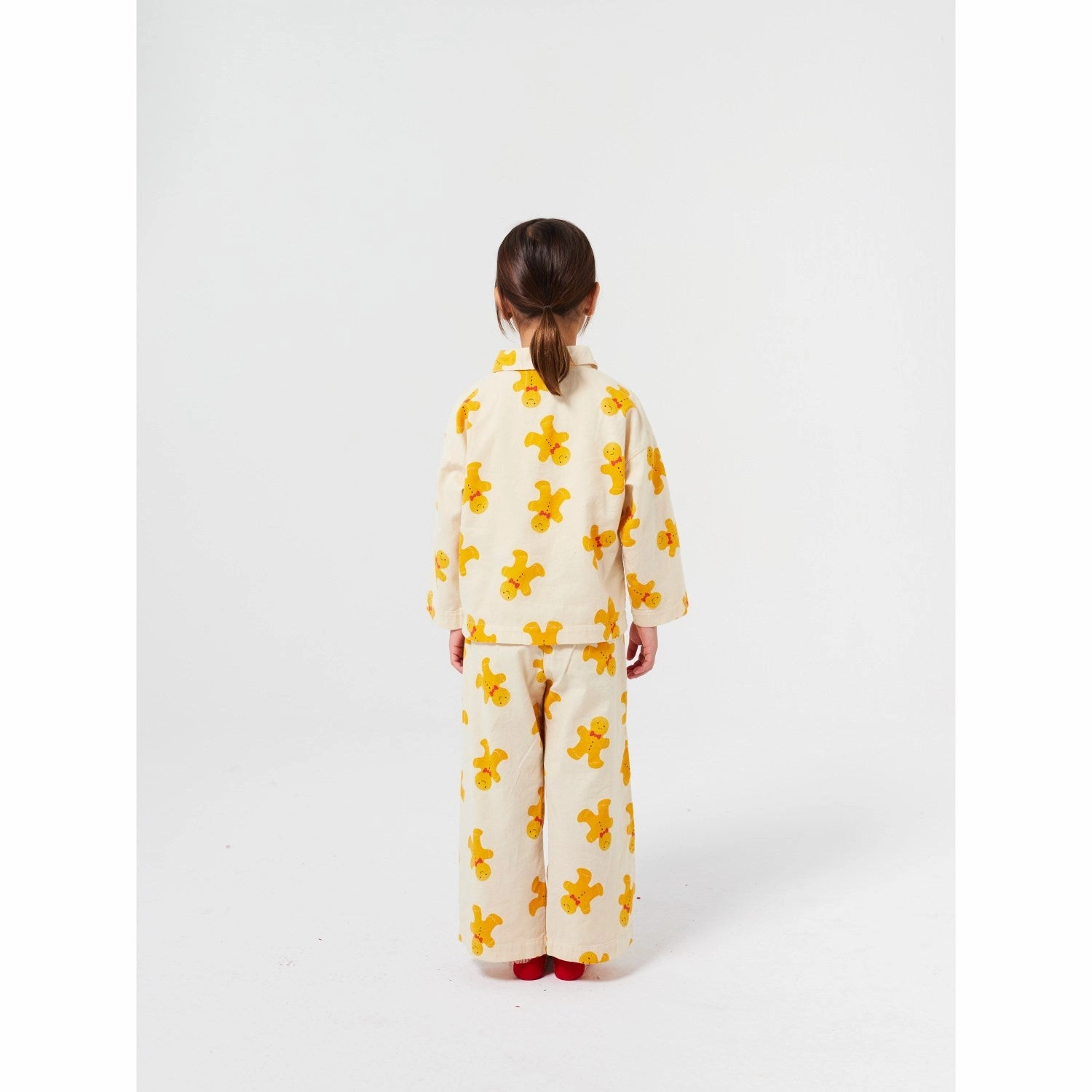 Multi Directional Stretch Bobo Choses Offwhite Gingerbread All Over Lounge Set