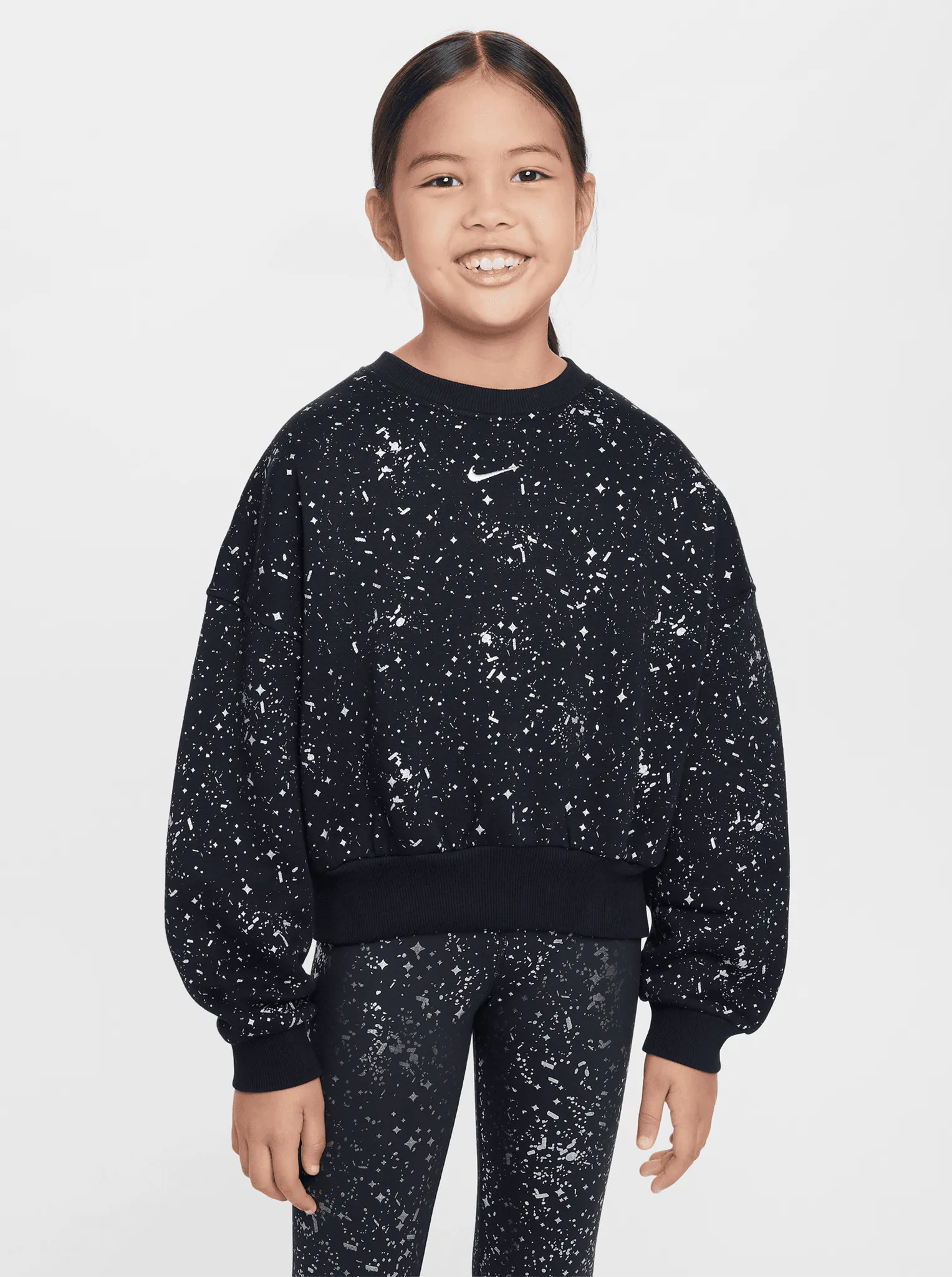 FullZipClosure Sportswear Club Fleece Crew-Neck Sweatshirt Youth