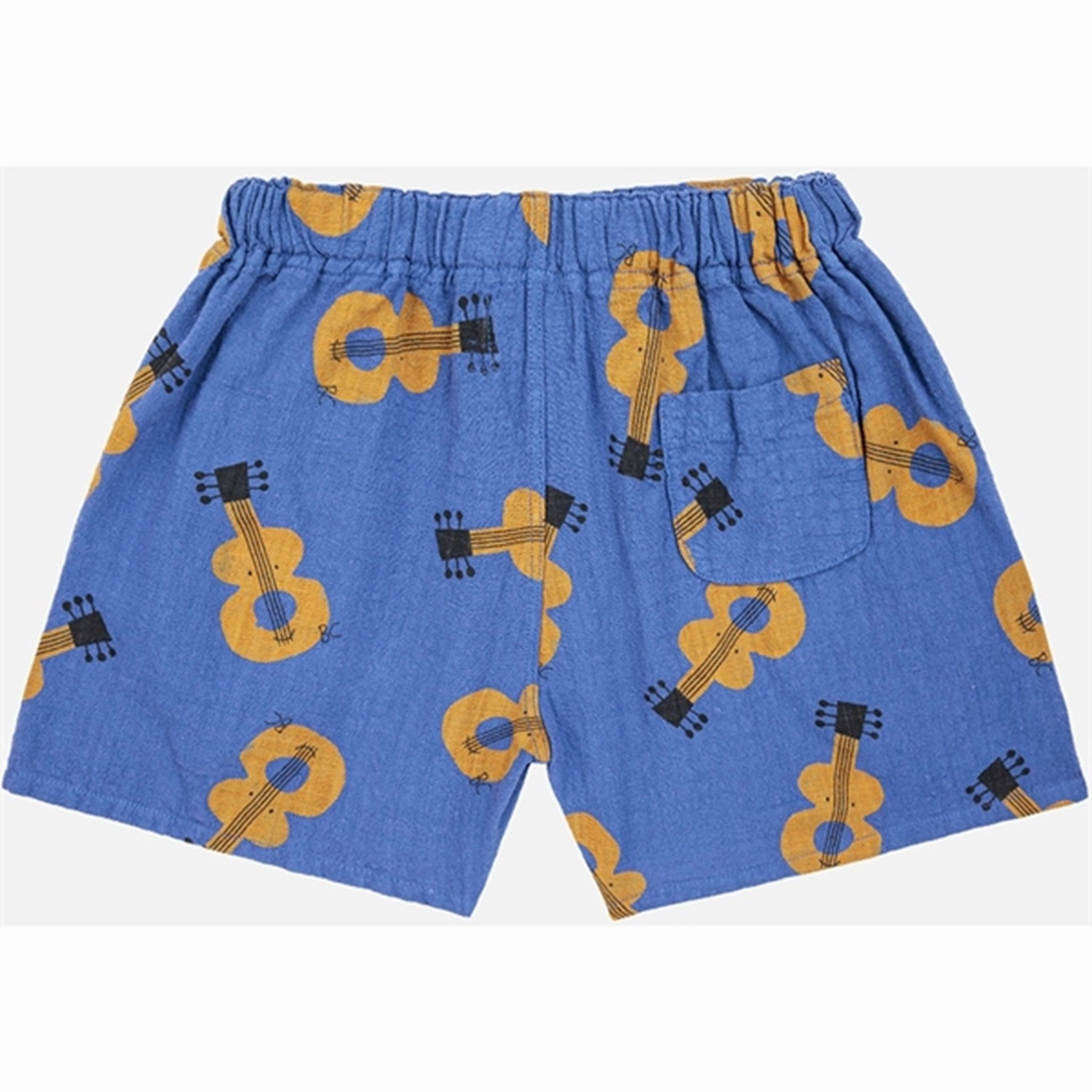 Clean Finish Sporty Comfort Bobo Choses Acoustic Guitar All Over Woven Shorts Navy Blue