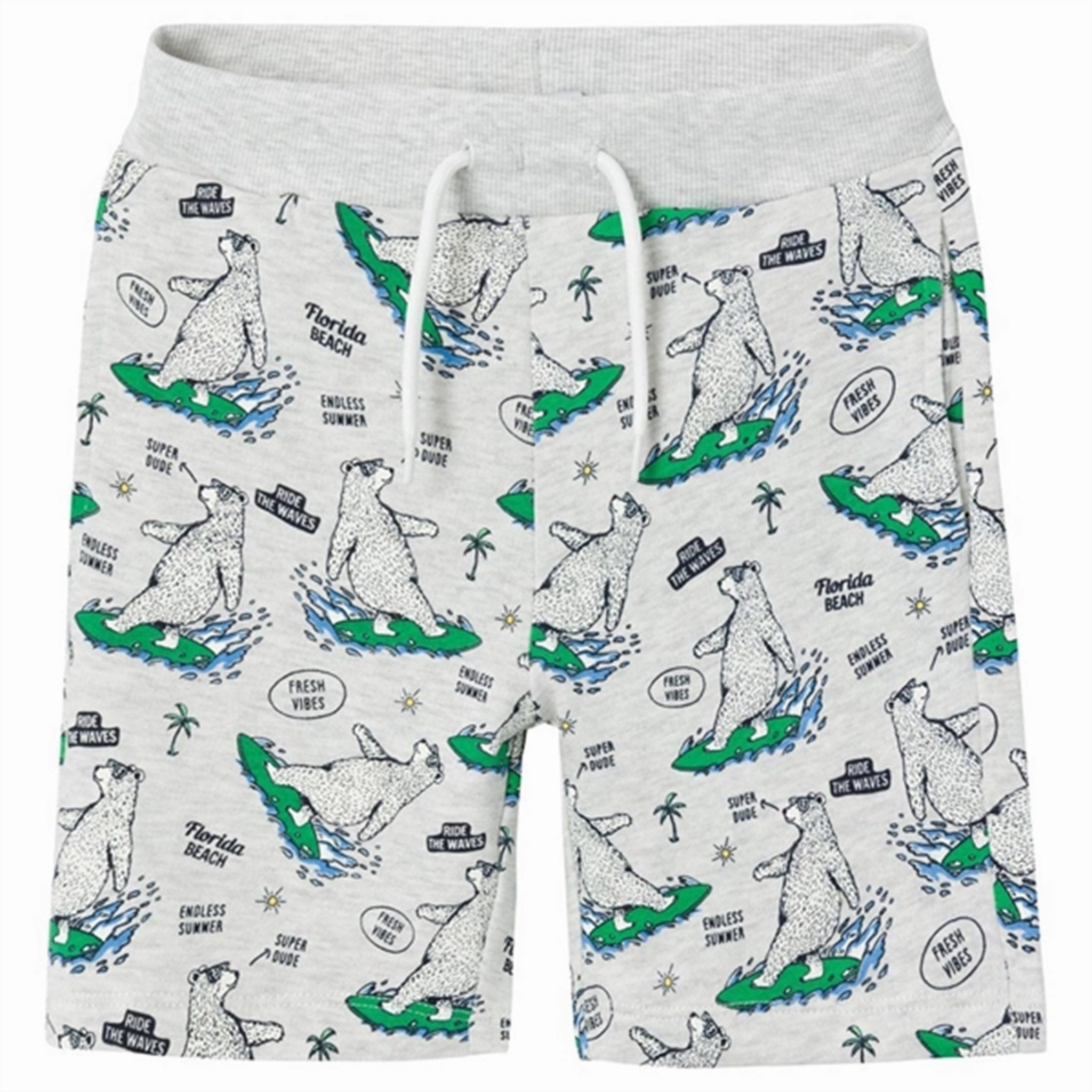 Name it Light Grey Melange Jesse Sweat Shorts school outfit