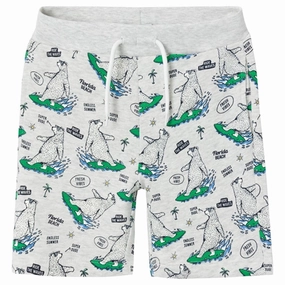 Name it Light Grey Melange Jesse Sweat Shorts school outfit