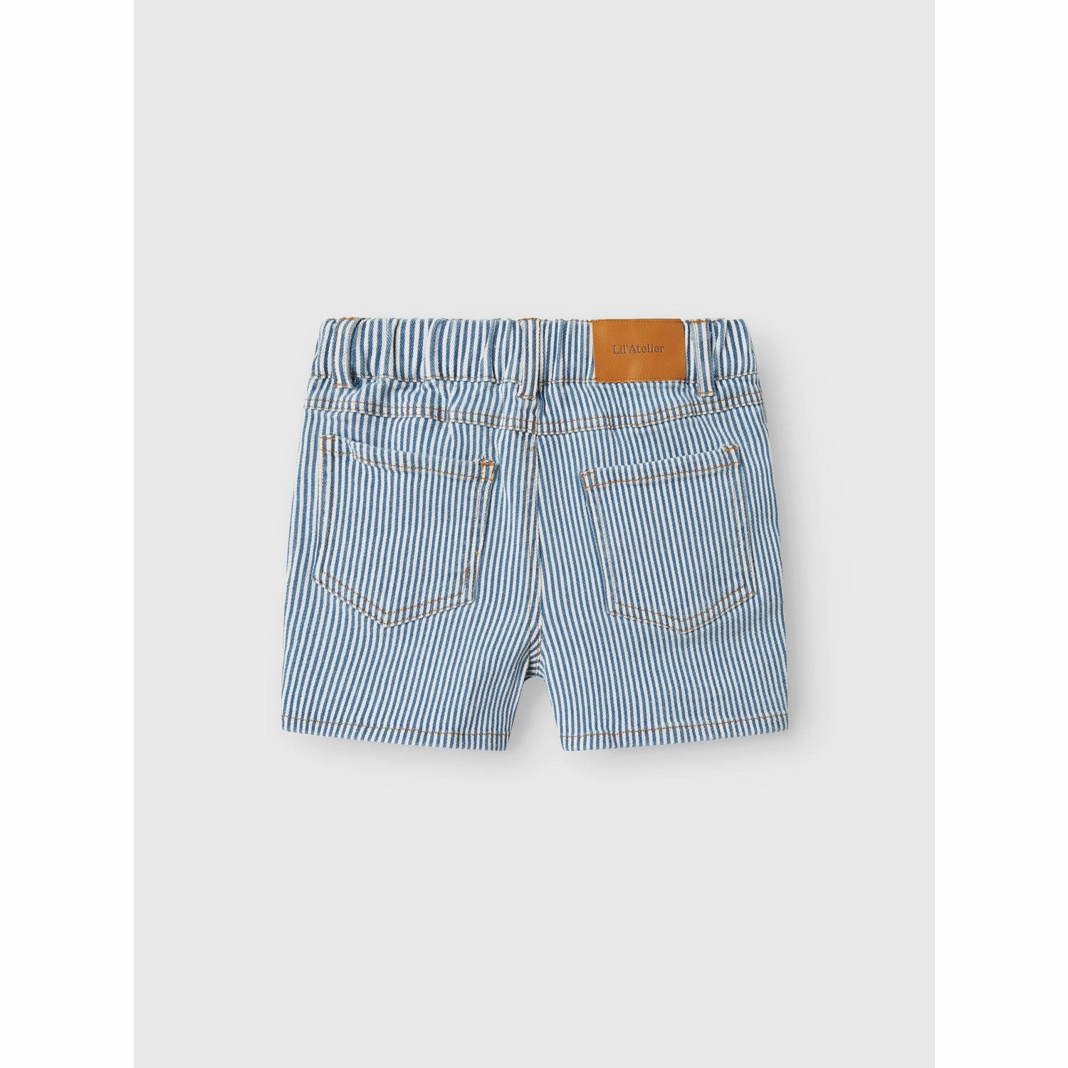 Lil'Atelier Zen Blue Stripes Nmmhalfdan Loose Shorts 4001-Hs Lil Striped Design
