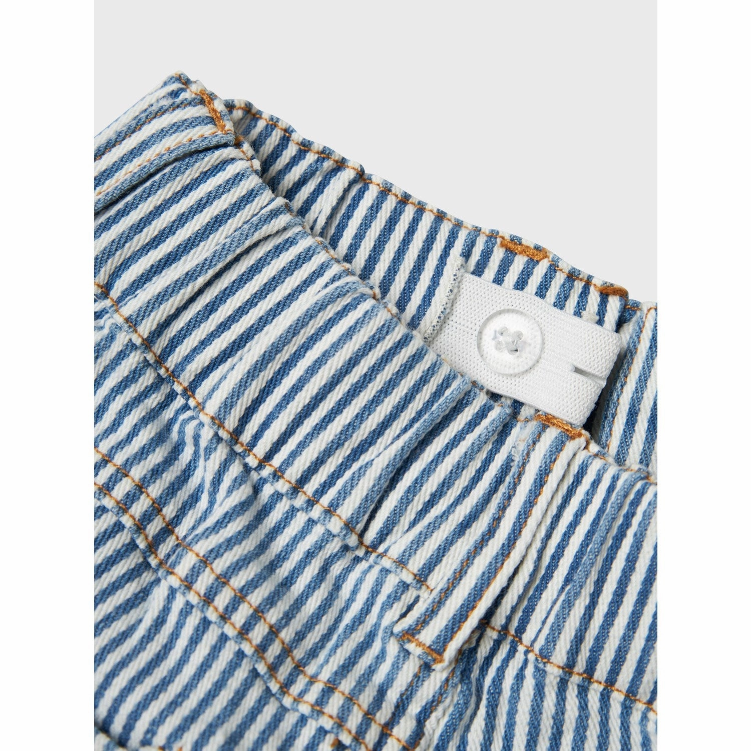 Flexible Gusset Lil'Atelier Zen Blue Stripes Nmmhalfdan Loose Shorts 4001-Hs Lil