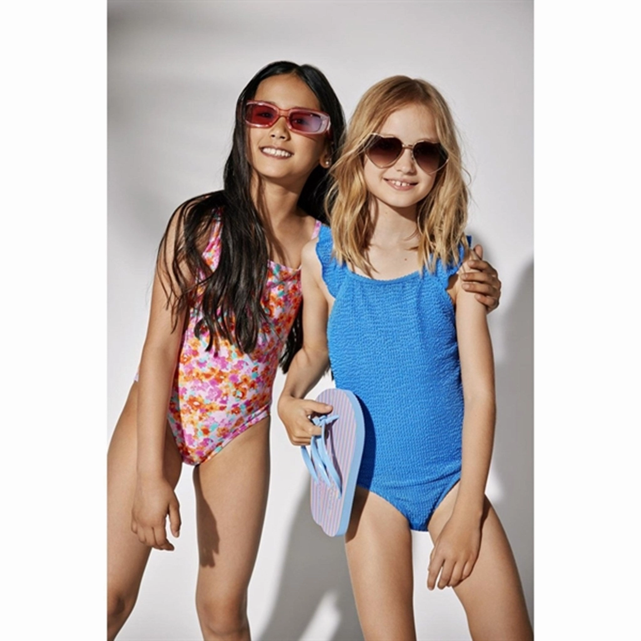 Neutral-Palette Kids ONLY Ibiza Blue Tropez Structure Swimsuit