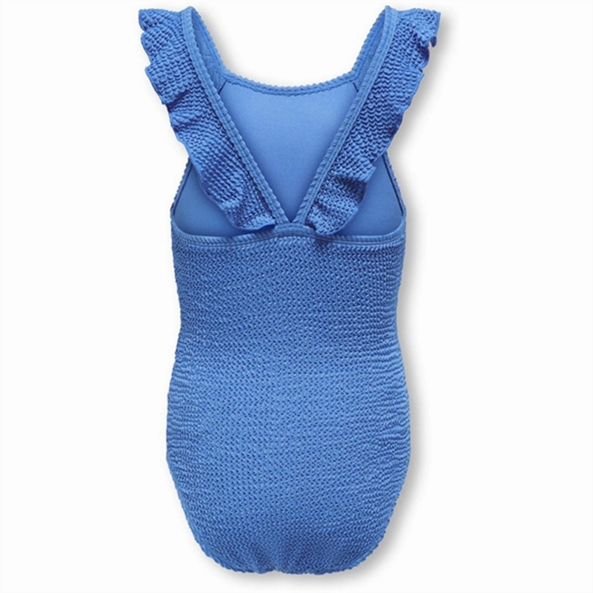 Rash Free Flatlock Stitching Button-Accents Kids ONLY Ibiza Blue Tropez Structure Swimsuit