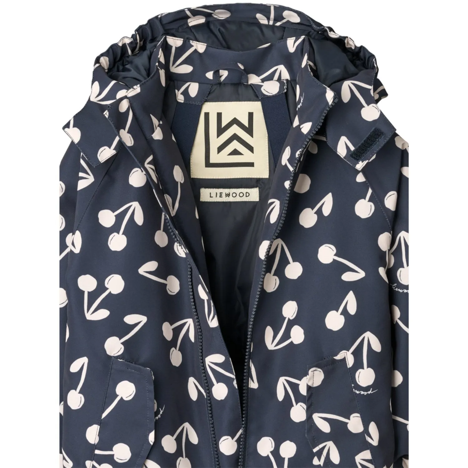 Adjustable-Length LIEWOOD Cherry Blossom / Classic Navy Maddy Snowsuit