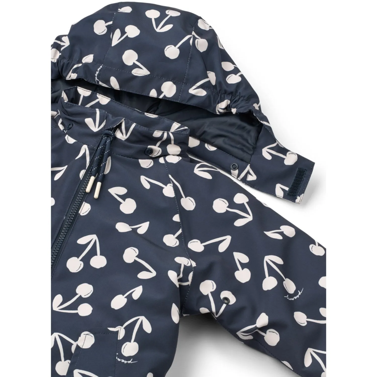 Draped-Style Trend-Inspired LIEWOOD Cherry Blossom / Classic Navy Maddy Snowsuit