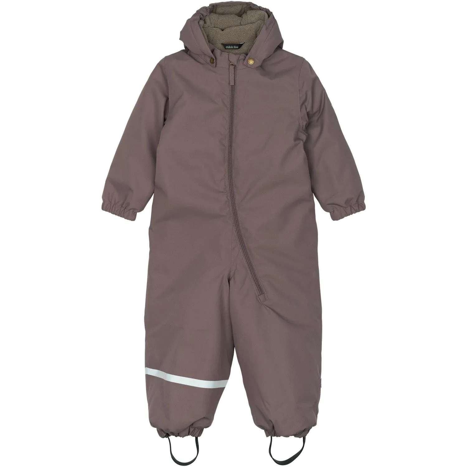 Patterned-Fabric Mikk-Line Sparrow Snow Suit Solid