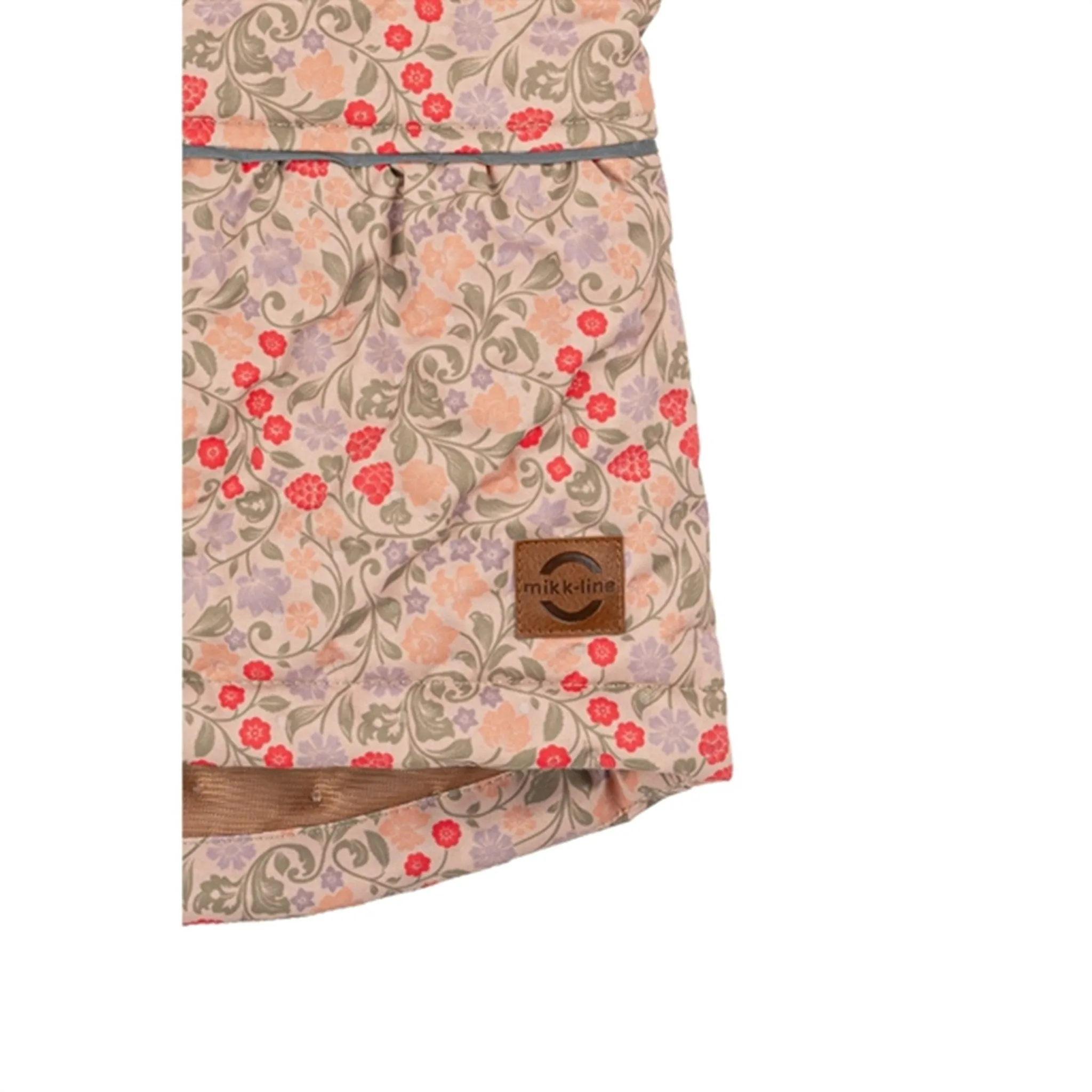 Floral-Pattern Mikk-Line Thermos?t Frill AOP Warm Taupe