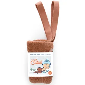 Cycling-clothes-attribute-feature Silly Silas Teddy Warmy Footed Tights Brown