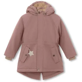 Mini A ture Light plum Vikania Fleece Winter Jacket AntiStatic Lining