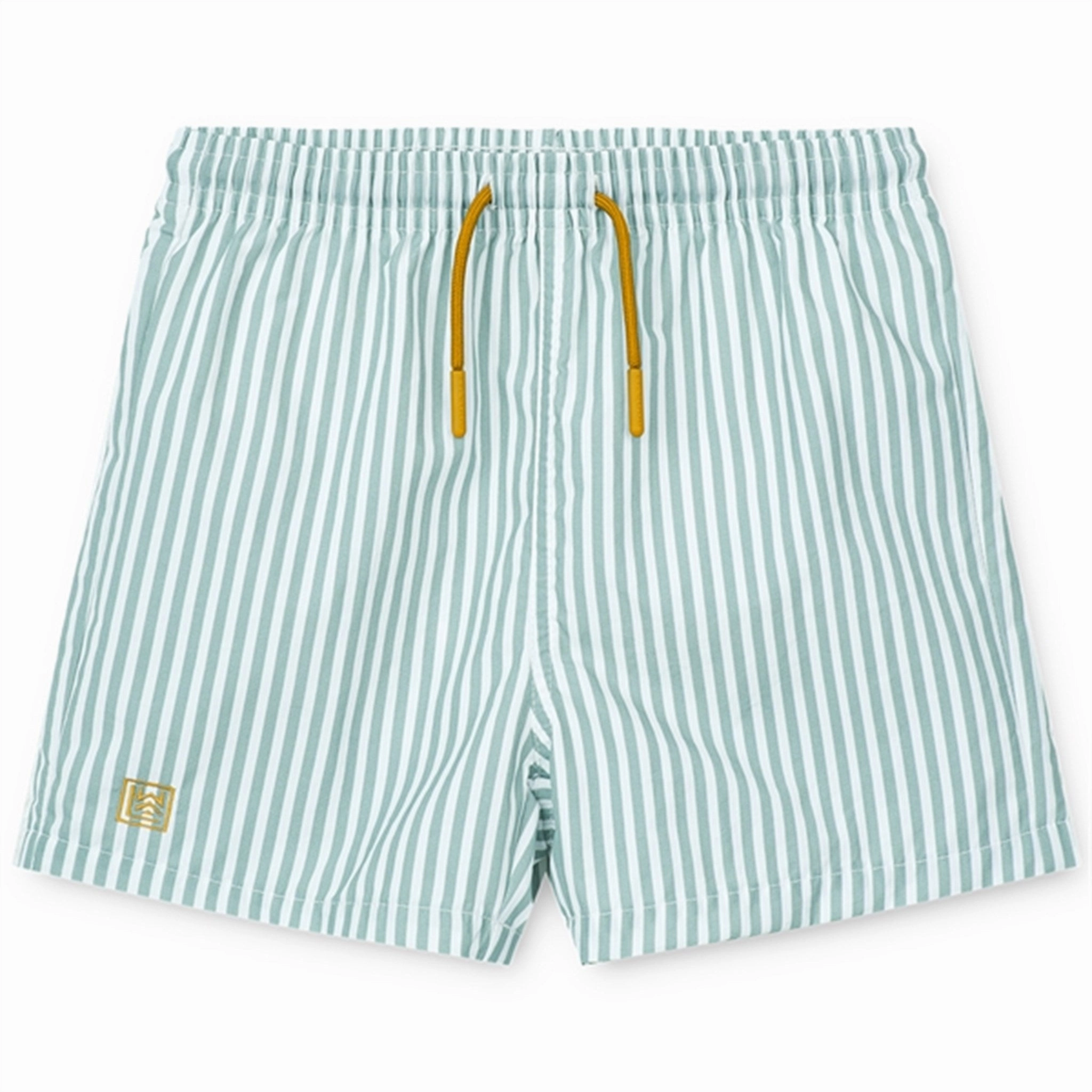 Liewood Duke Board Shorts Stripe Sea Blue/White Comfort Fit Ergonomic Cut