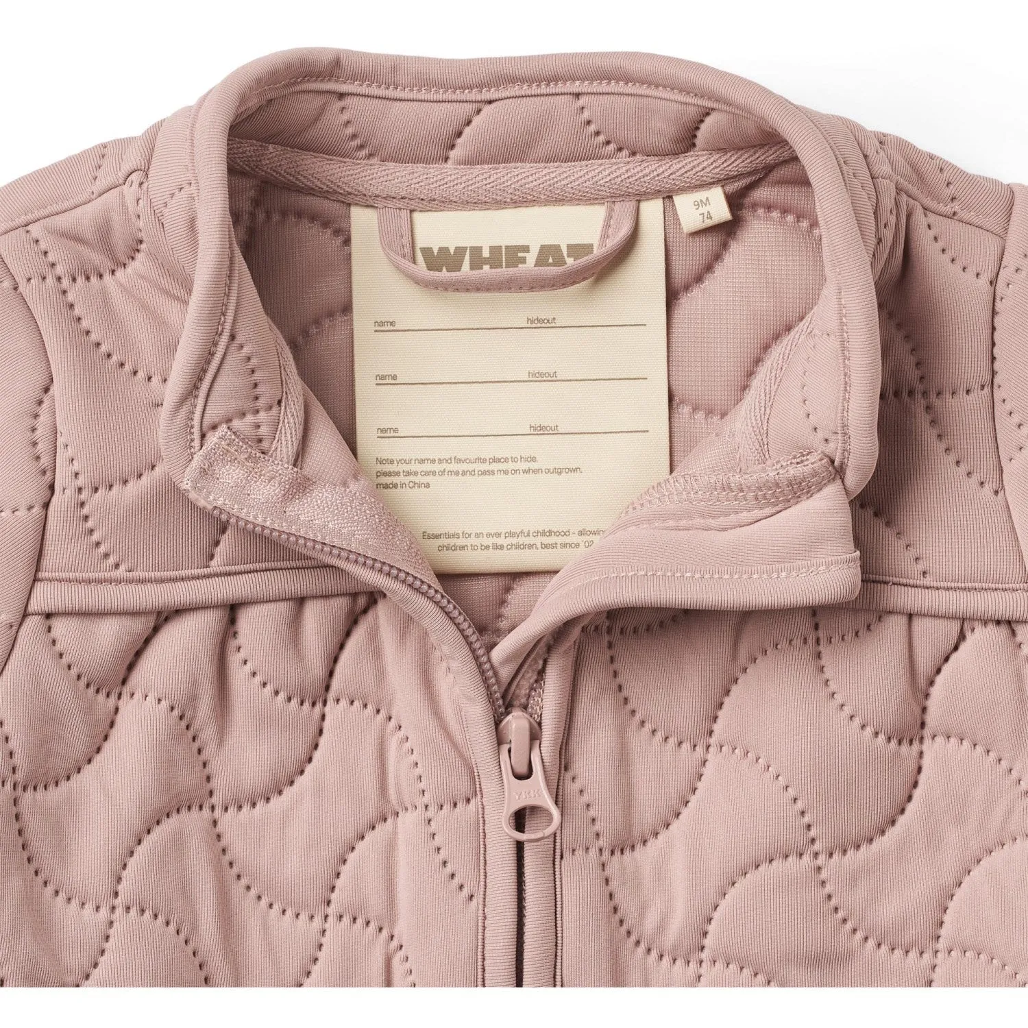 Wheat Warm Rose Thermo Jacket Tilde Playful pattern shirt