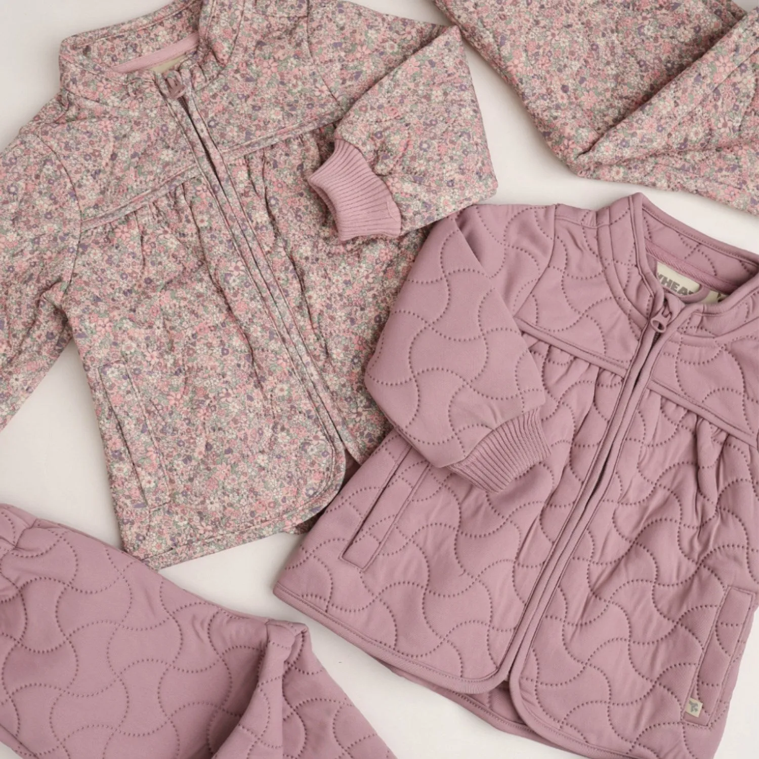 Maximalist-Trend Abrasion-resistant Wheat Warm Rose Thermo Jacket Tilde