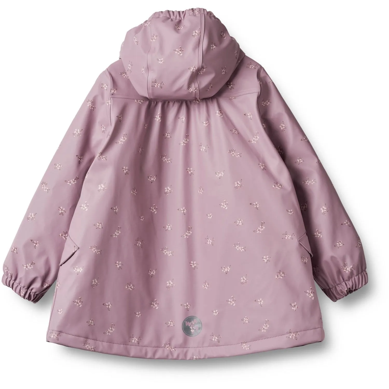 Wheat Soft Lilac Flowers Thermo Rain Jacket Rika Eco Friendly Coating