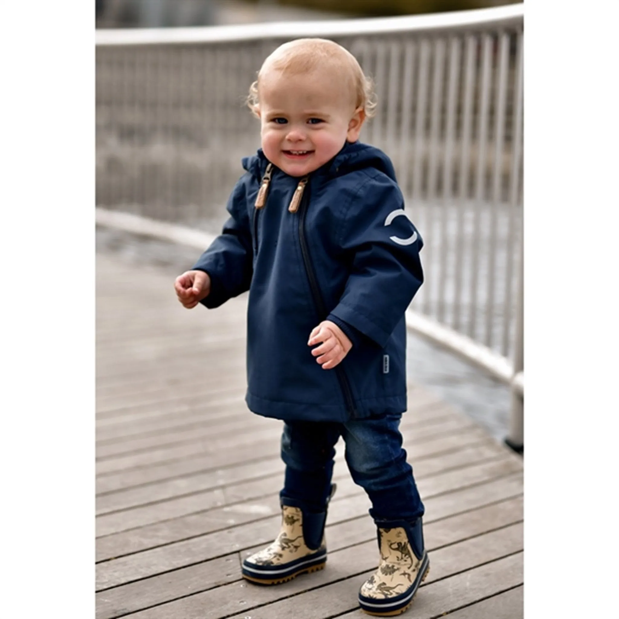 Mikk-Line Polyester Baby Jacket Blue Nights Wrinkle-Resistant Warm Thinsulate