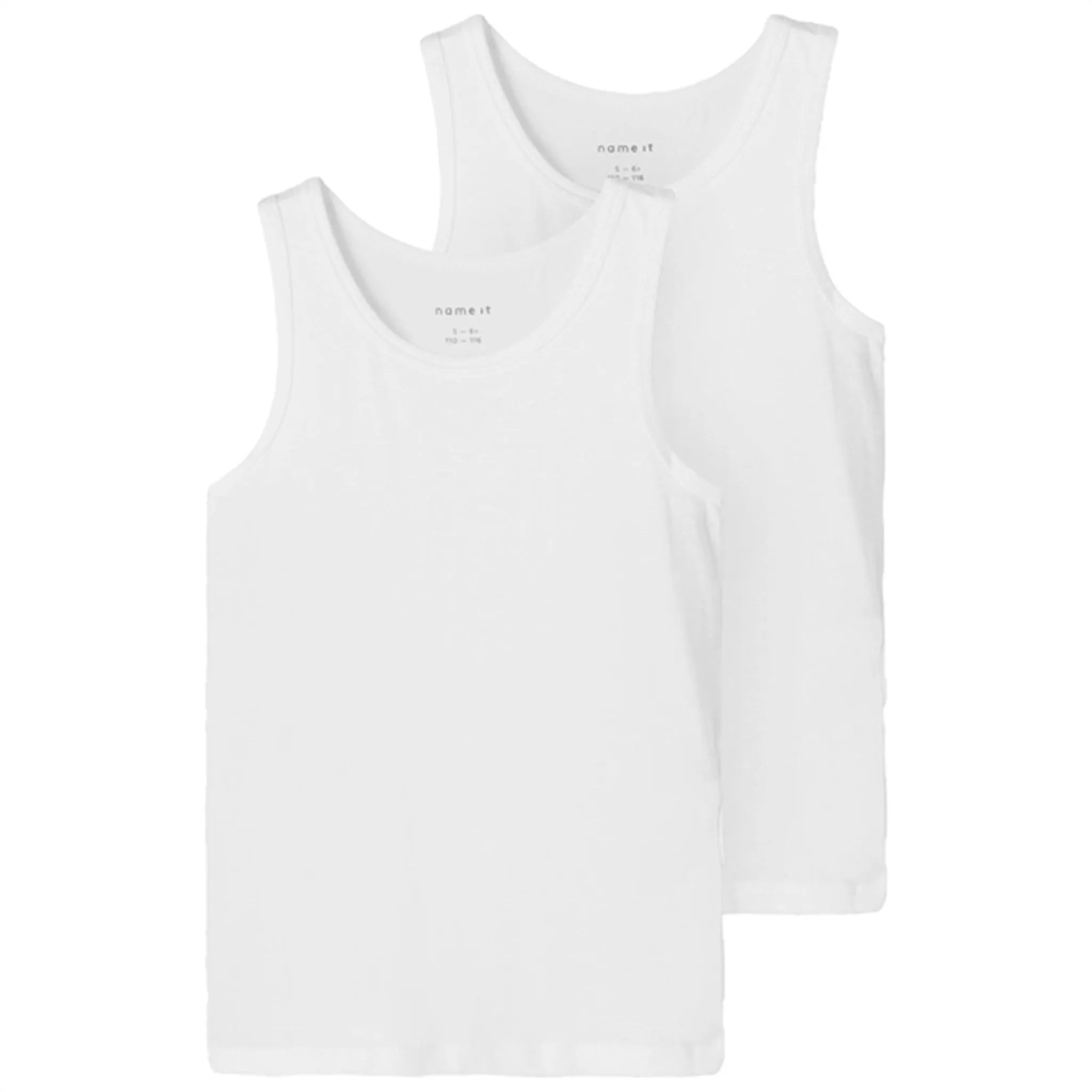 blurriness Name it Bright White 2-Pack Tank Top Noos