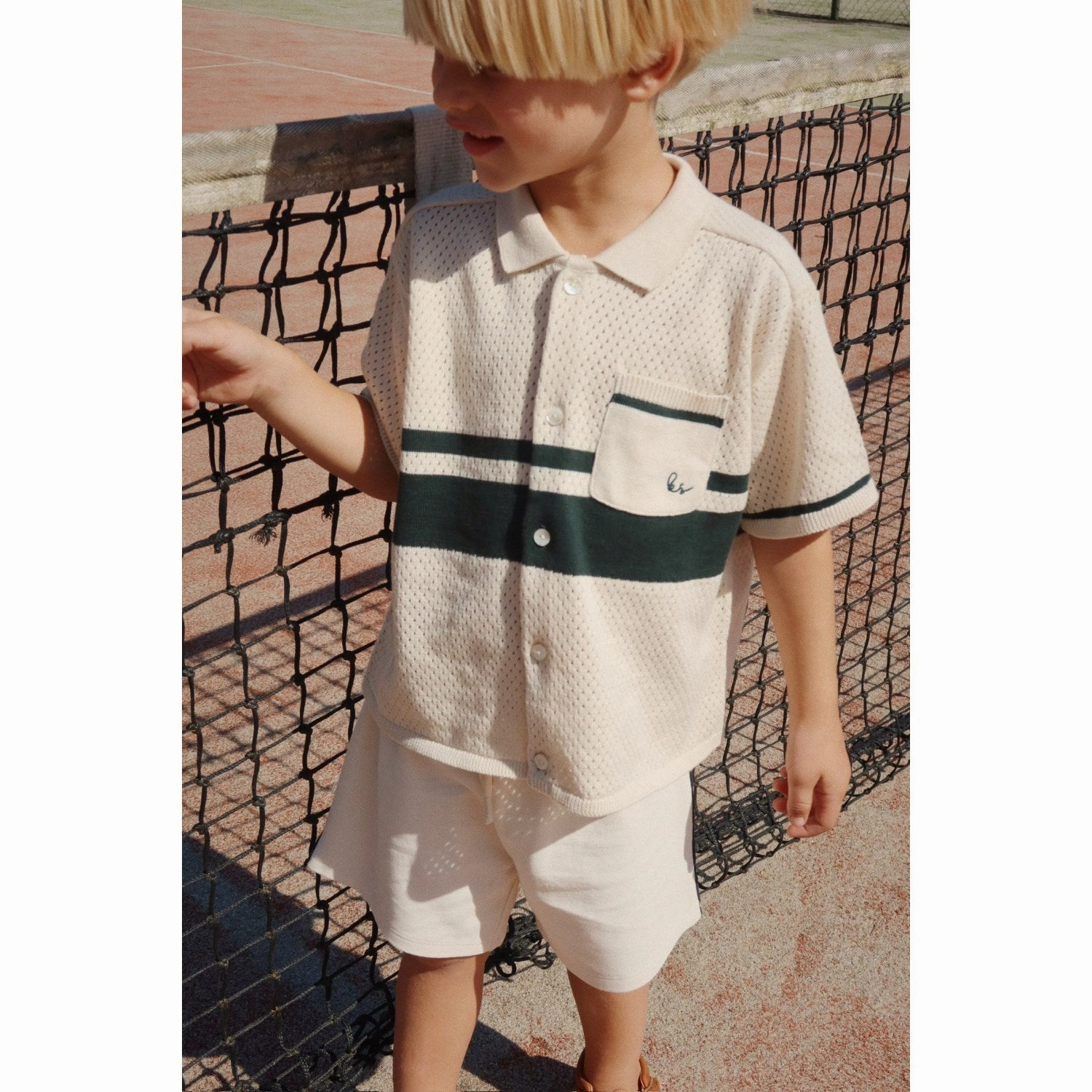 Konges Sl?jd Antique White Florian Shorts Gots Fleece Lining