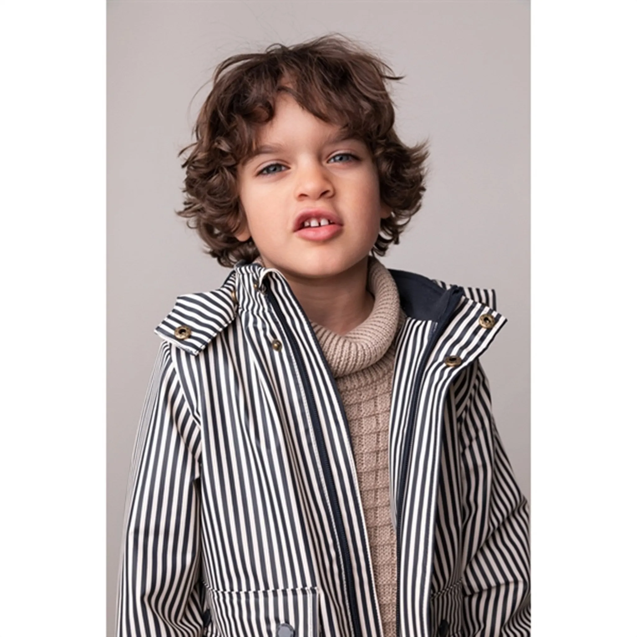 MarMar Osmund Rain Jacket Blue Dew Stripe Moisture wicking