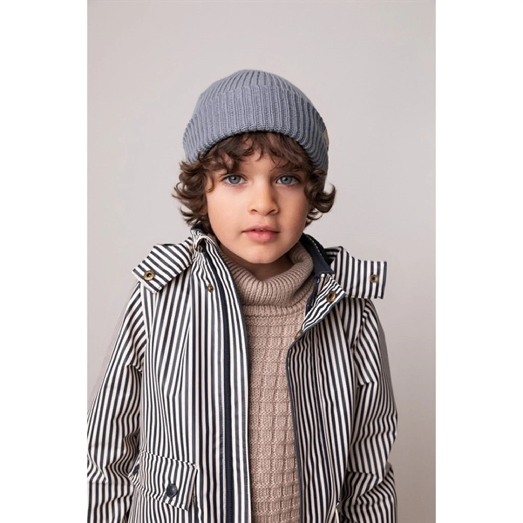 Urban Rain Fit MarMar Osmund Rain Jacket Blue Dew Stripe