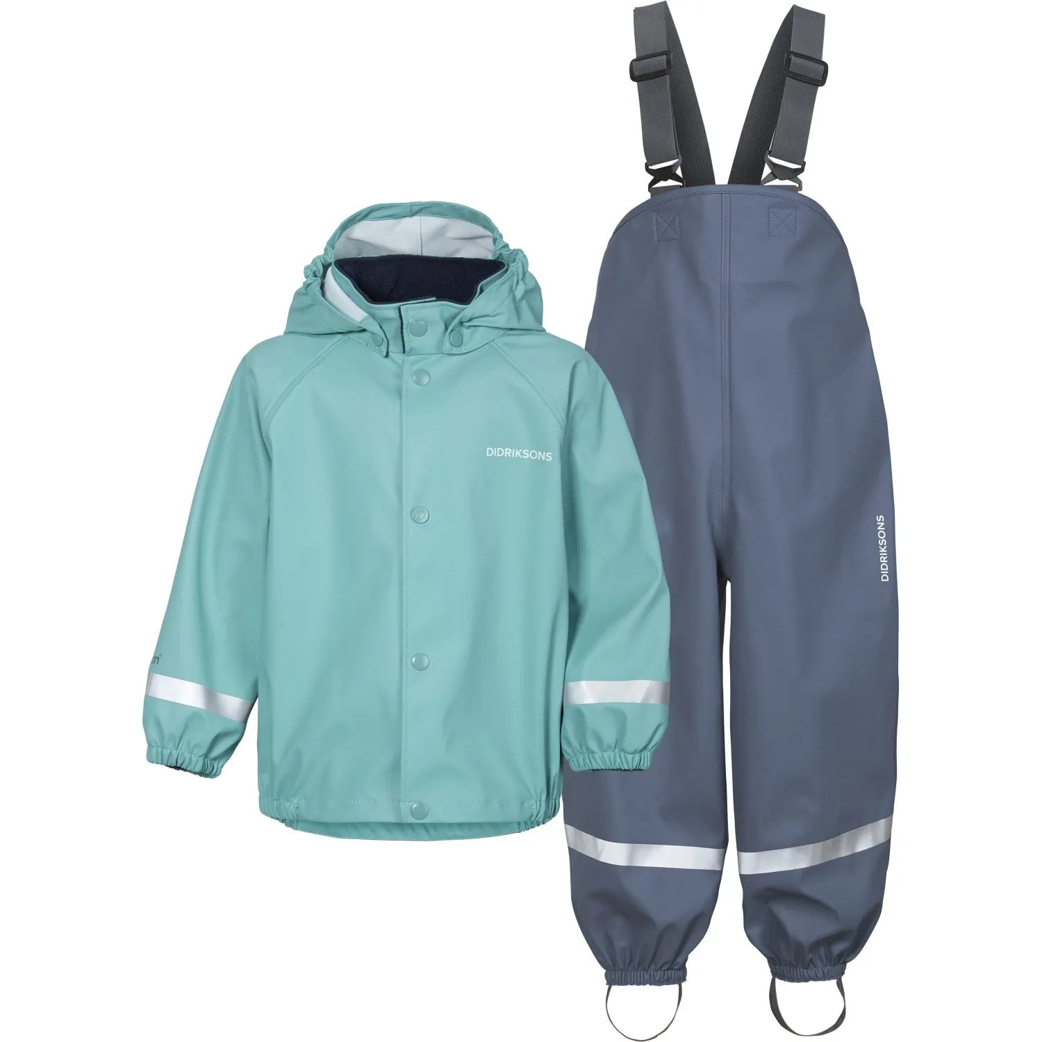 Trail Outfit Layer Over Didriksons Turquoise Aqua Slaskeman Kids Set