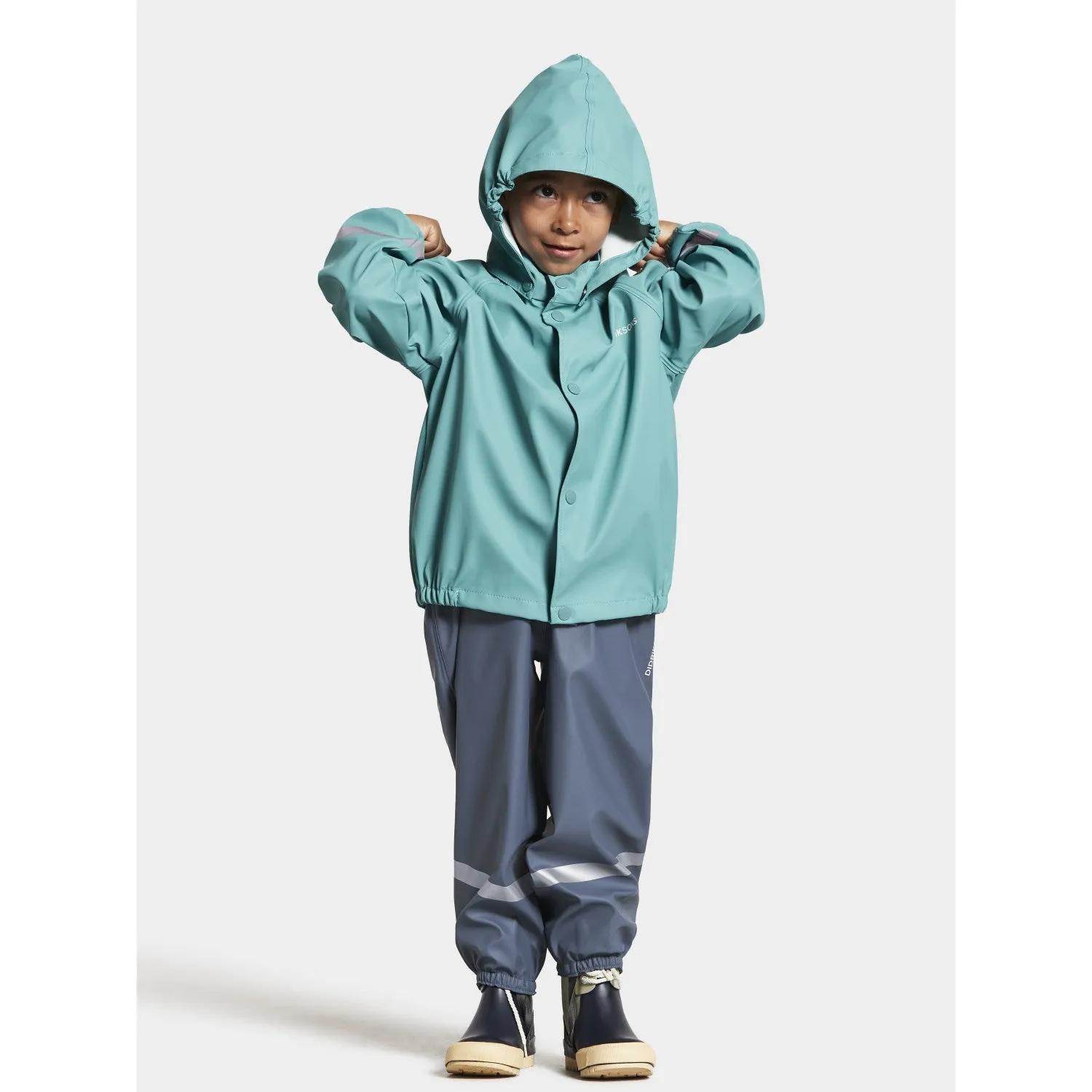 Didriksons Turquoise Aqua Slaskeman Kids Set Outdoor Lifestyle
