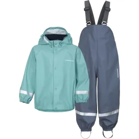 Trail Outfit Layer Over Didriksons Turquoise Aqua Slaskeman Kids Set