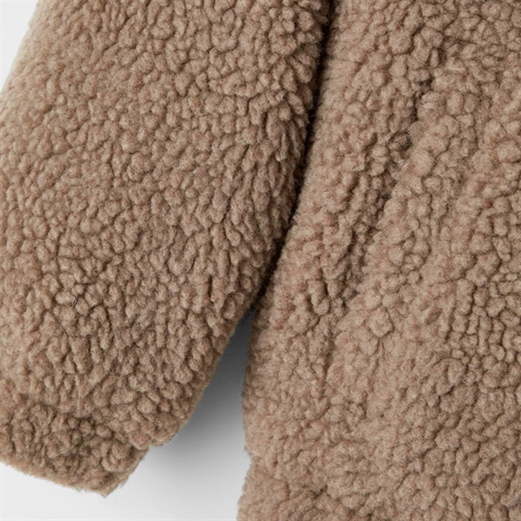 Name it Weathered Teak Mikarlo Teddy Jacket Casual Moment Breathable fabric