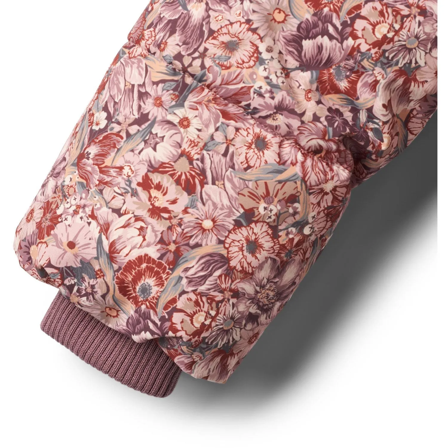 Stud-Detail Trendy textured shirt Wheat Flowers In Plenty Puffer Jacket Karla