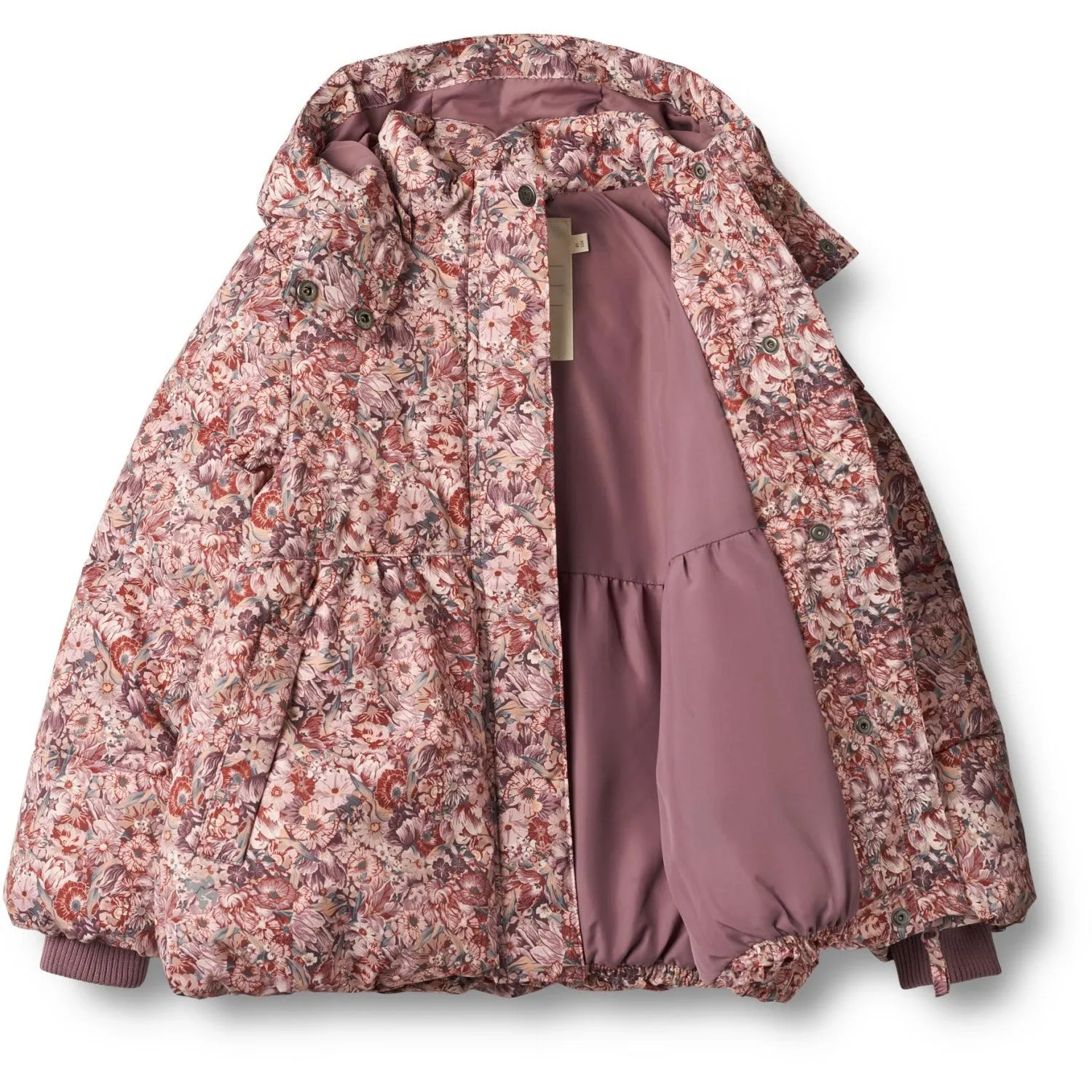 Statement-Piece Wheat Flowers In Plenty Puffer Jacket Karla