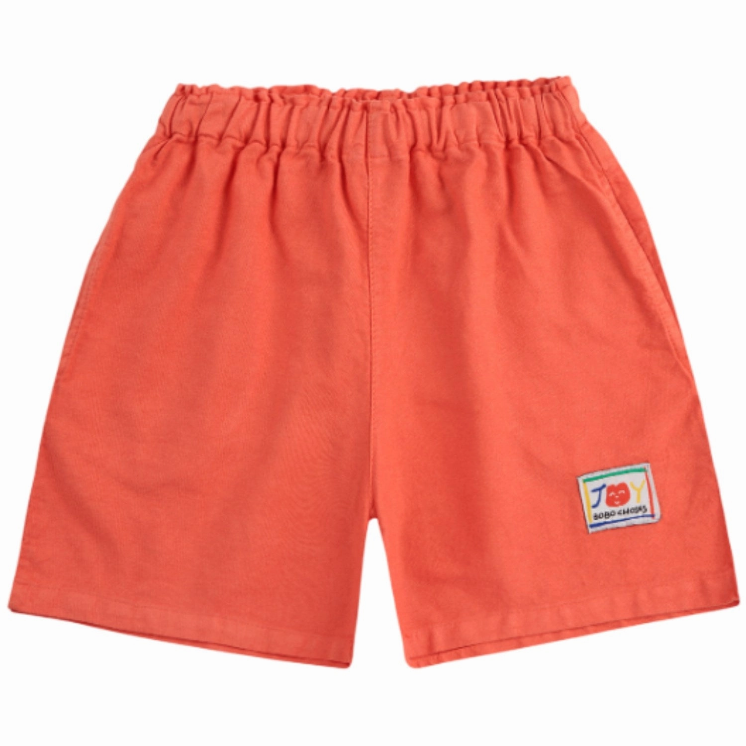 custom-made adventure apparel Bobo Choses Red Smiling Woven Bermuda Shorts