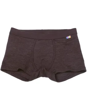 Joha Dark Brown Boxer Shorts Simple Style Wear Indoor Comfort