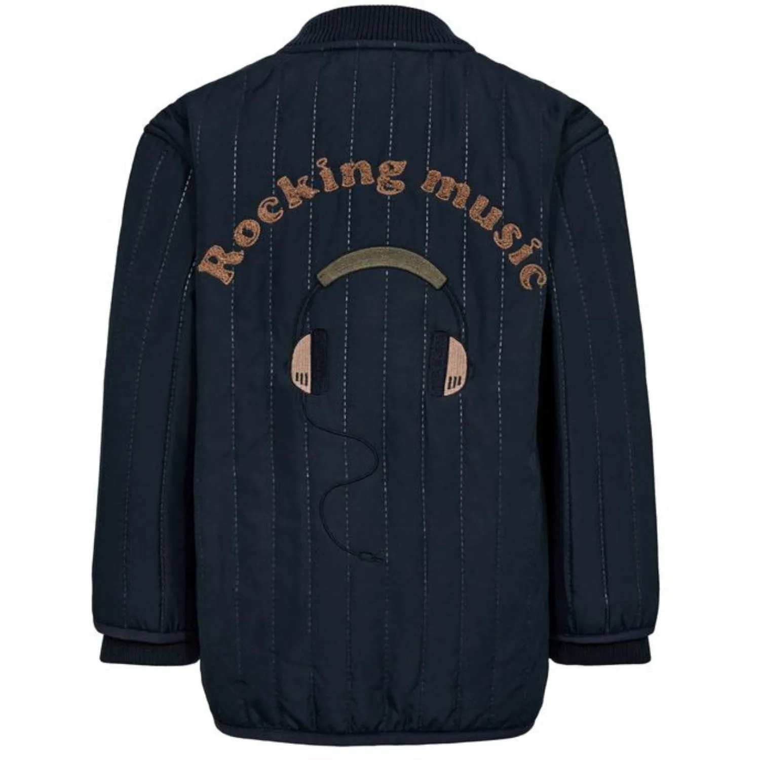 Fringe-Detail Recycled-Material Sofie Schnoor Dark Blue Thermo Jacket