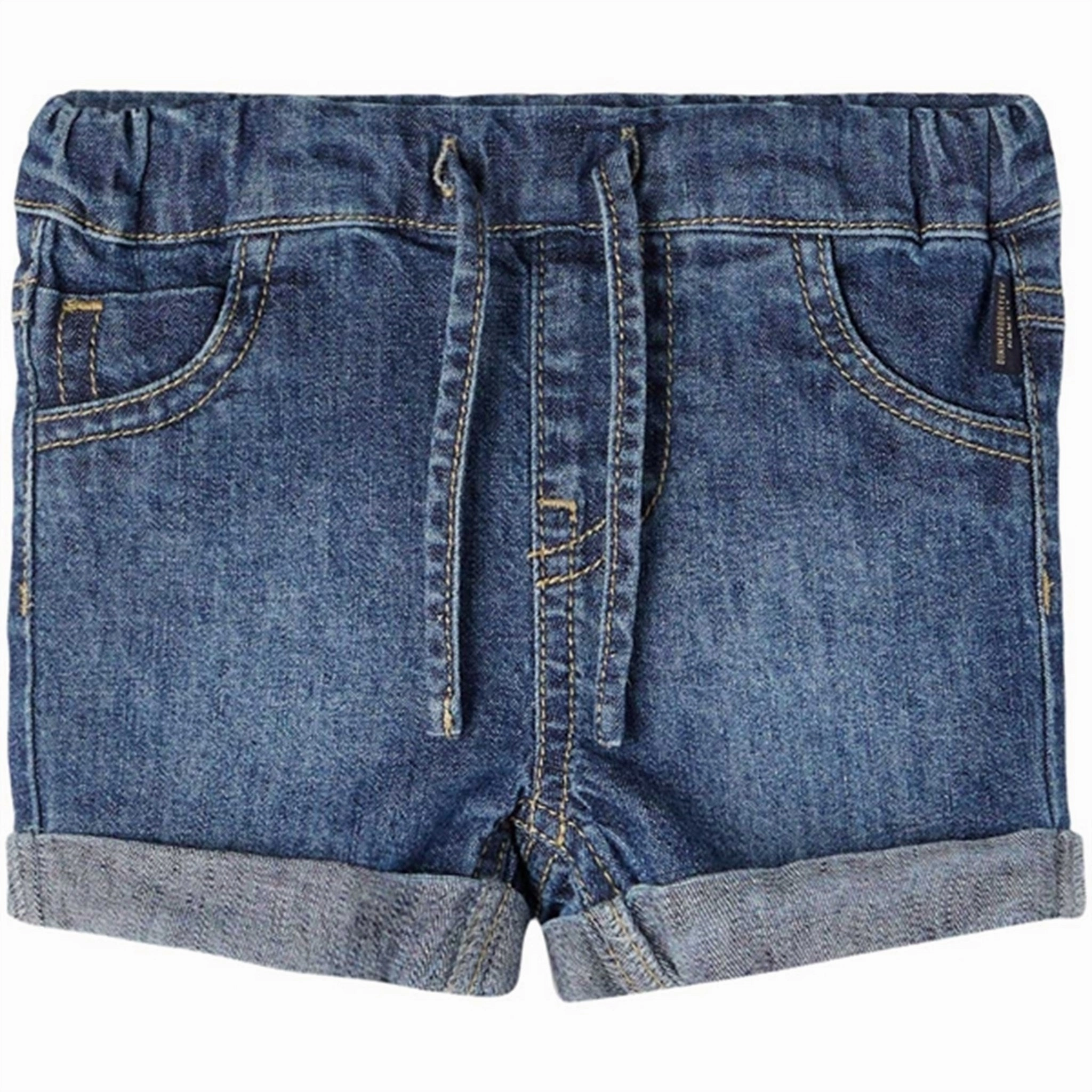 Name it Dark Blue Denim Benji Denim Alinen Shorts baseball uniform Lounge Wear