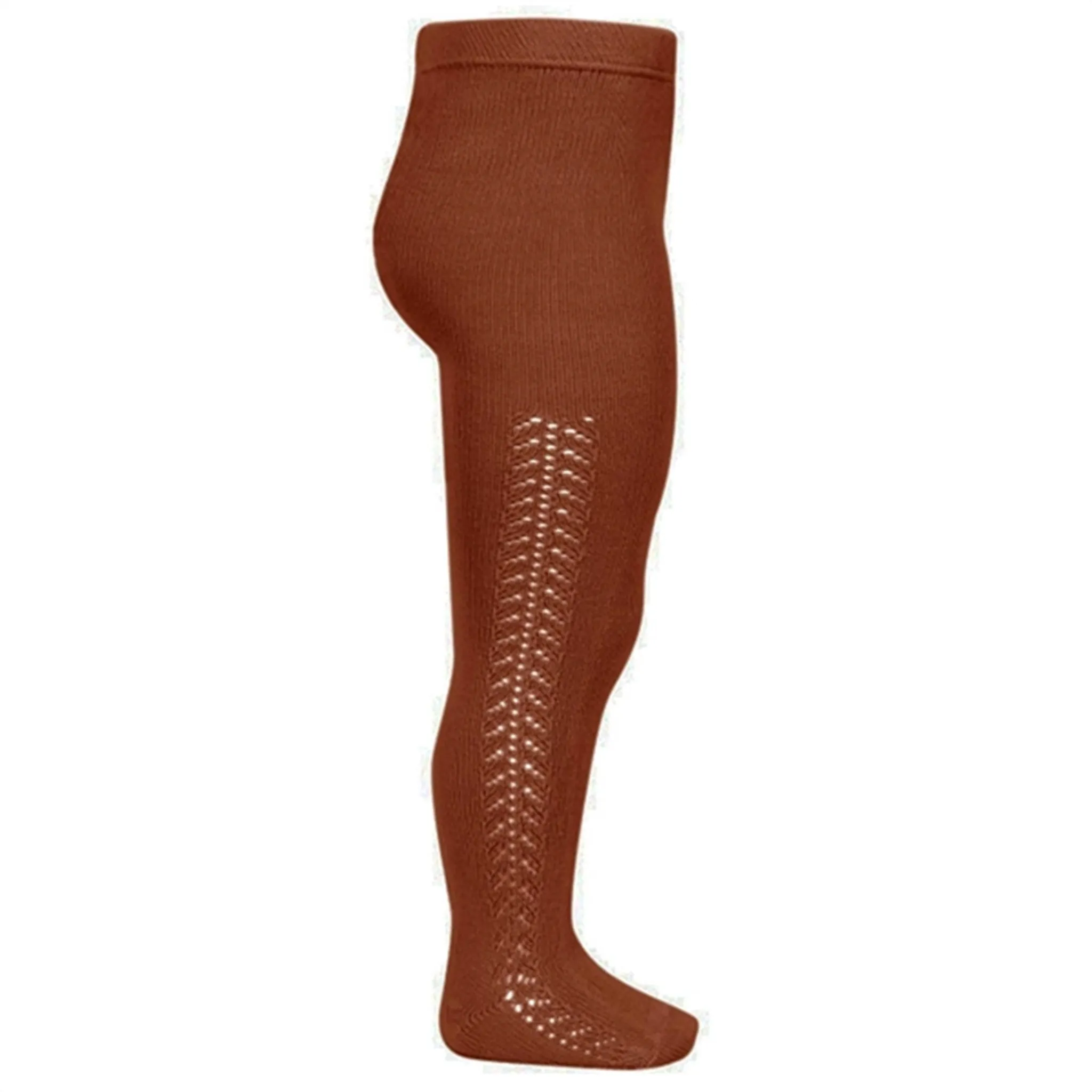 Leg covering Party-dress-attribute-feature C??ndor Wool Openwork Tights Terracota